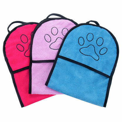 Quick-Drying Pet Bath Towel for Dogs & Cats