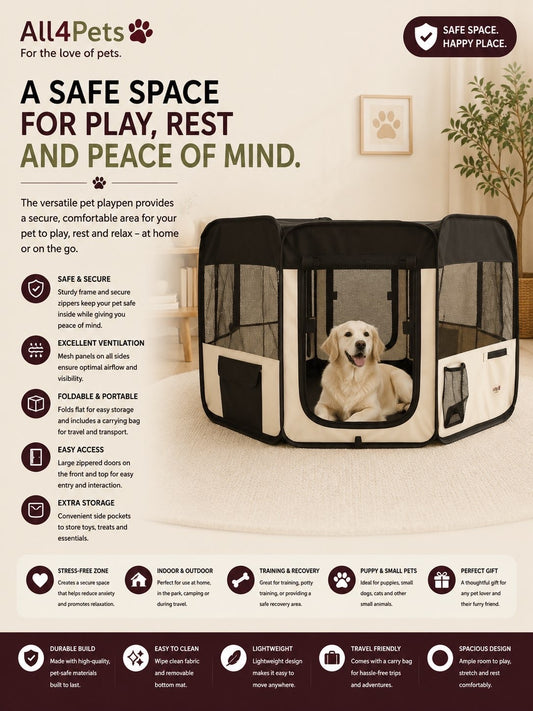 Soft Foldable Pet Playpen