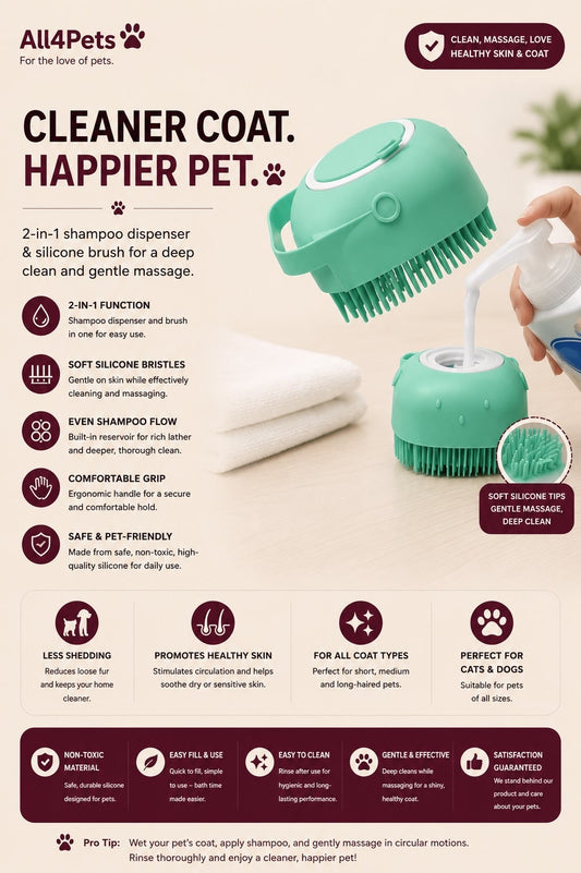 Pet Shampoo Massager