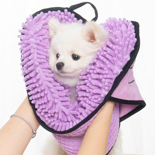 Quick-Drying Pet Bath Towel for Dogs & Cats