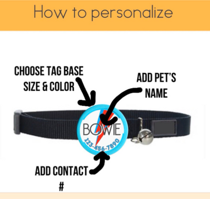 Ziggy Stardust Eco-Friendly Silent Pet ID Tag